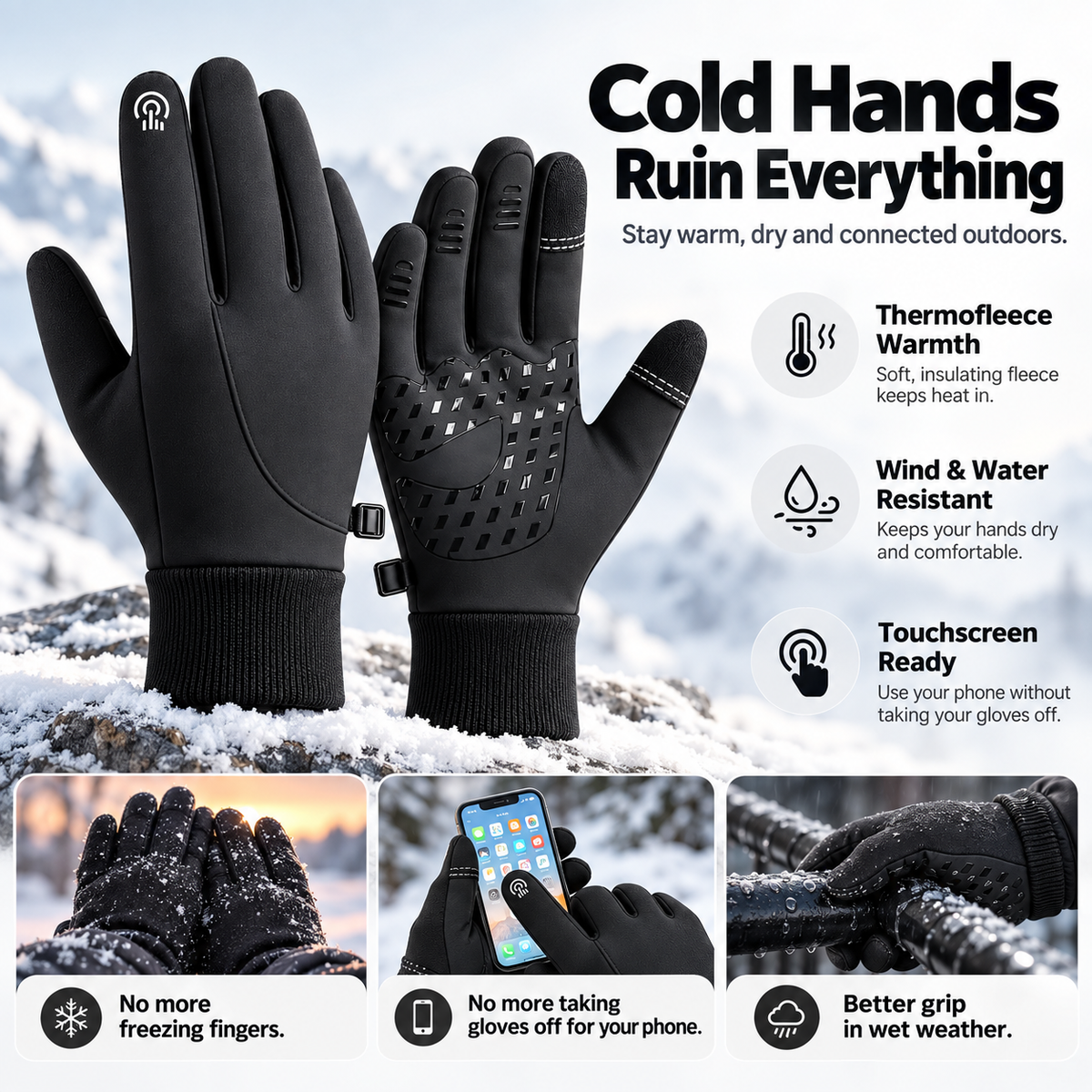 FrostFlex™ - Upgrade Your Old Winter Gloves.