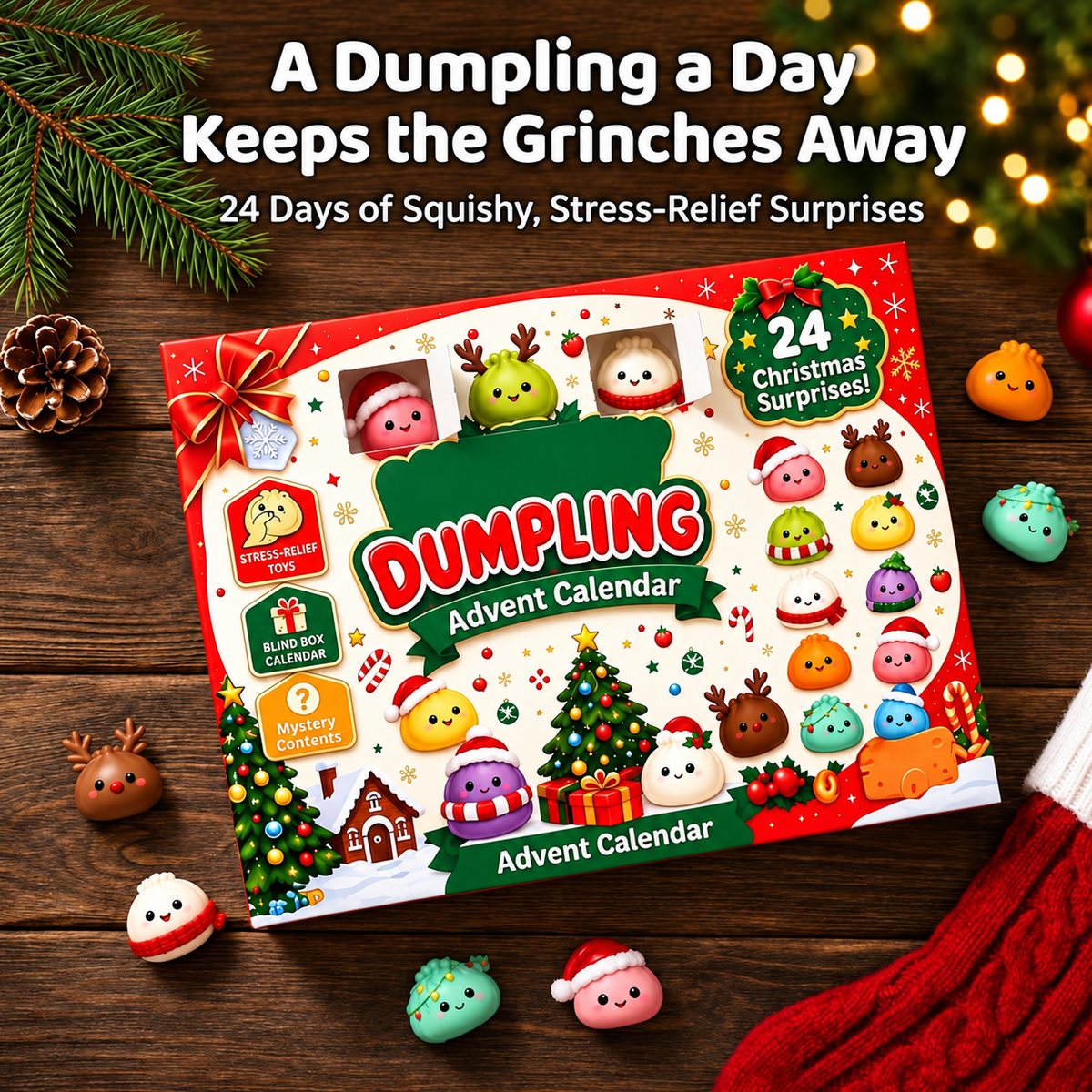 DumpliJoy™ — 24-Day Christmas Squishy Advent Calendar