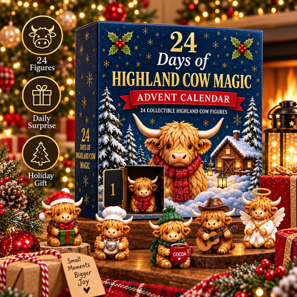 MooMerry™ — 24-Day Highland Cow Christmas Advent Calendar