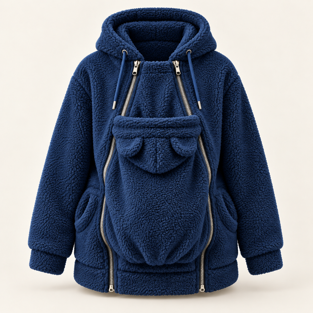 Kleafi™ WarmNest — Mom & Baby Sherpa Hoodie