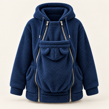Kleafi™ WarmNest — Mom & Baby Sherpa Hoodie
