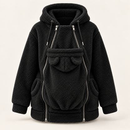 Kleafi™ WarmNest — Mom & Baby Sherpa Hoodie