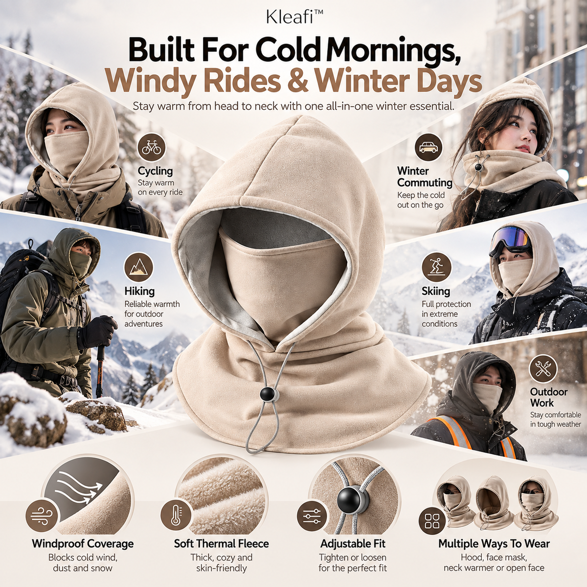 Kleafi™ 3-in-1 Thermal Hood